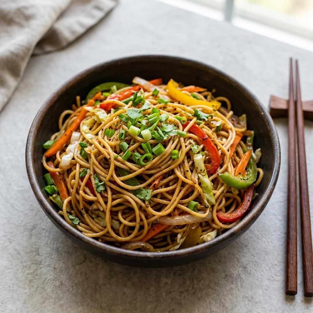 Veg Hakka Noodles