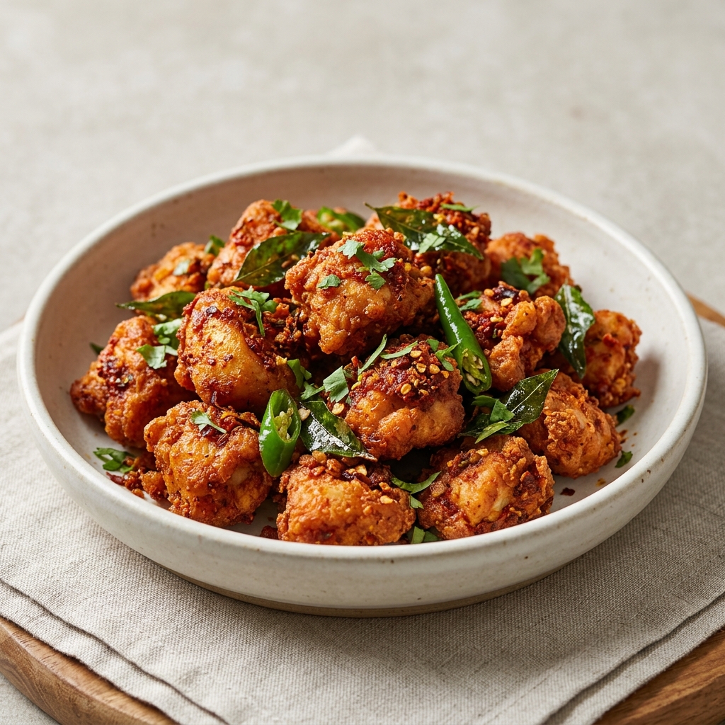 Chicken 65 (Boneless) - Spicy Fried Appetizer