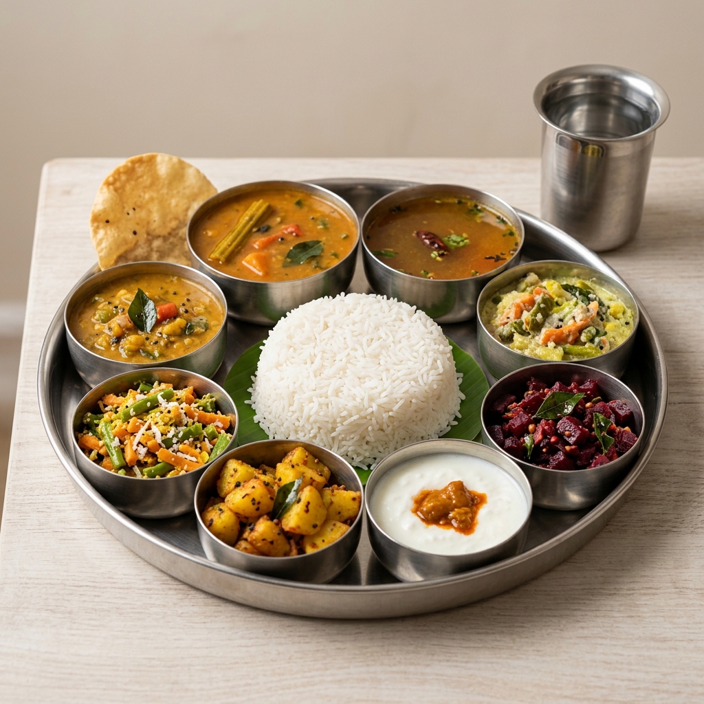 Mini Meals Thali - Full South Indian Lunch Spread