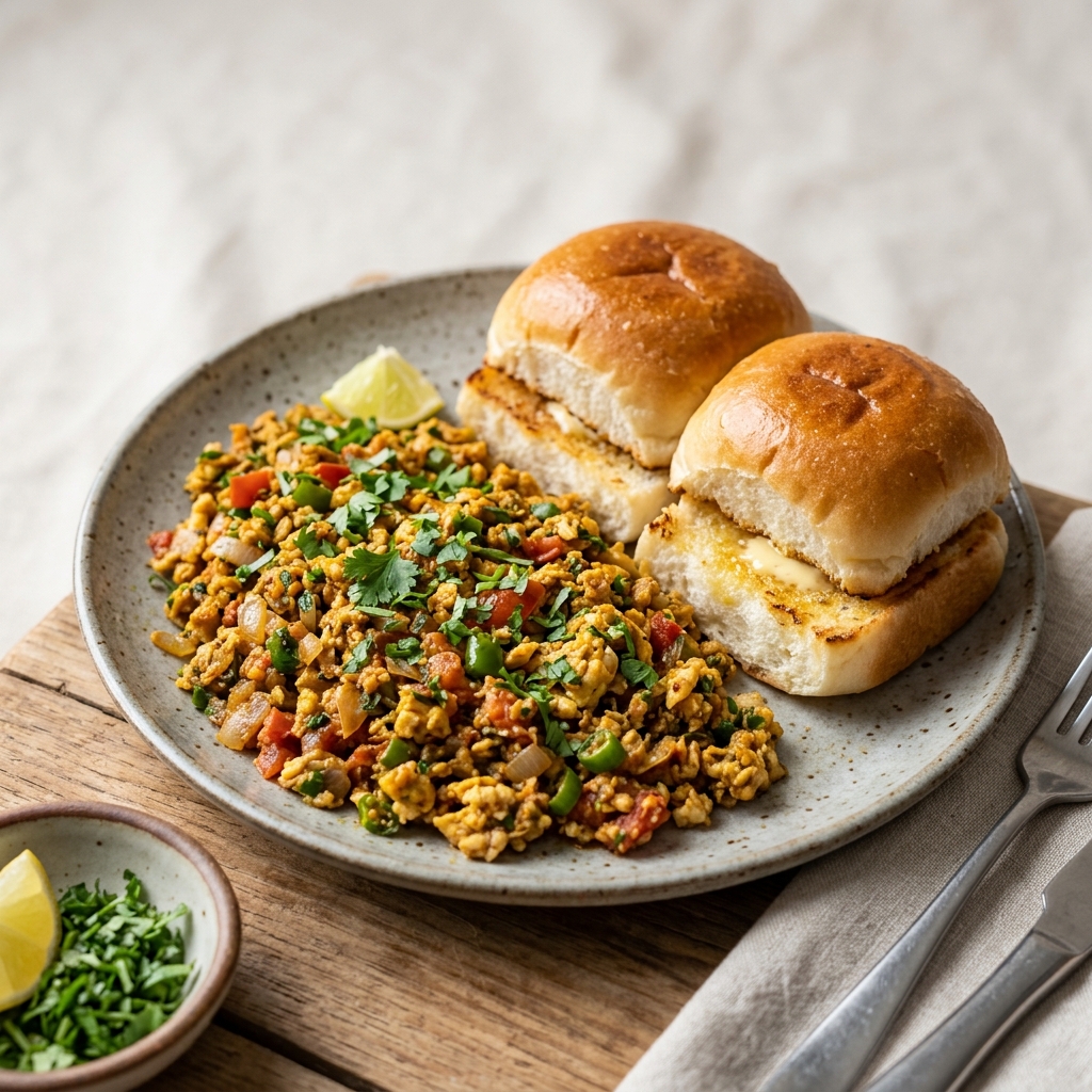 Egg Bhurji Pav (2 Pav)