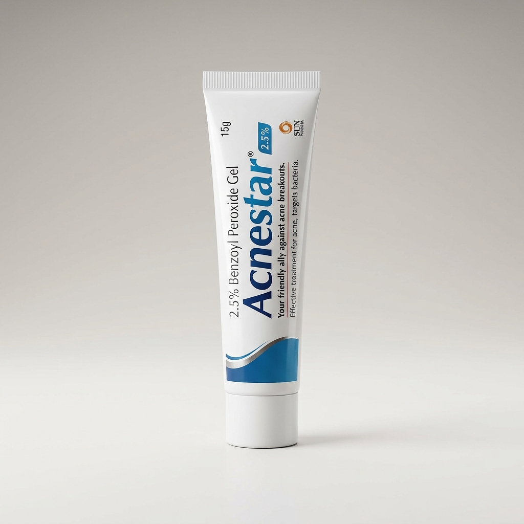 Sun Pharma Acnestar 2.5% Benzoyl Peroxide Gel - 15g