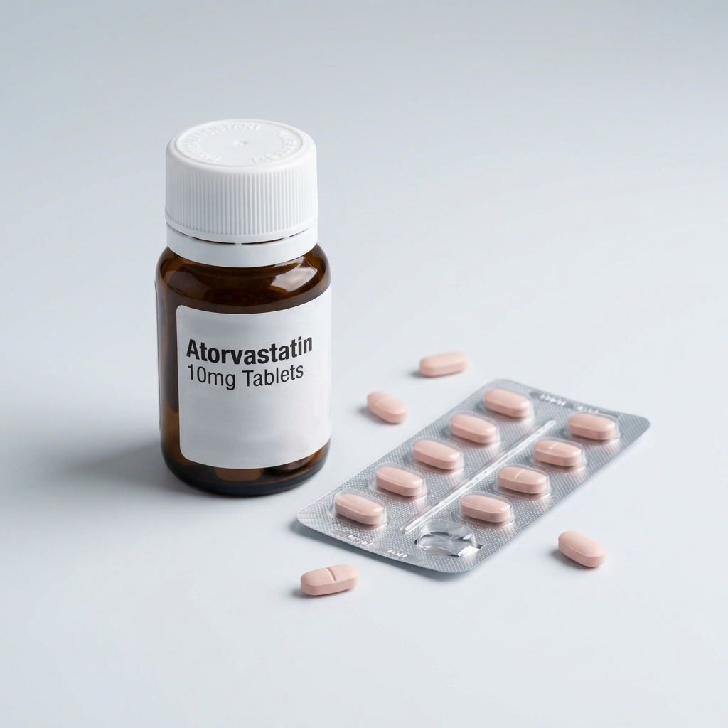 Atorvastatin 10mg Tablets - Cholesterol Control 15 Tabs