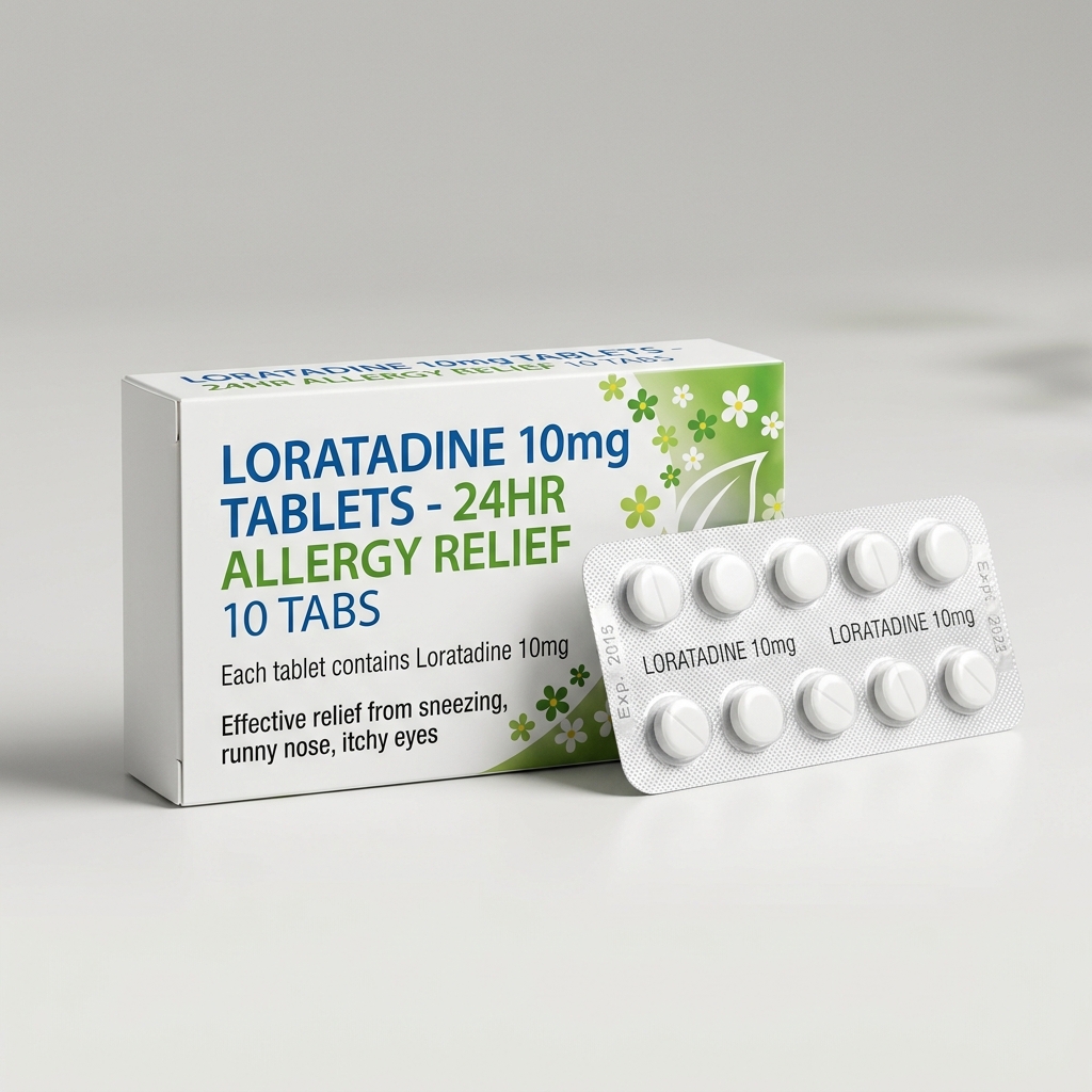 Loratadine 10mg Tablets - 24hr Allergy Relief 10 Tabs