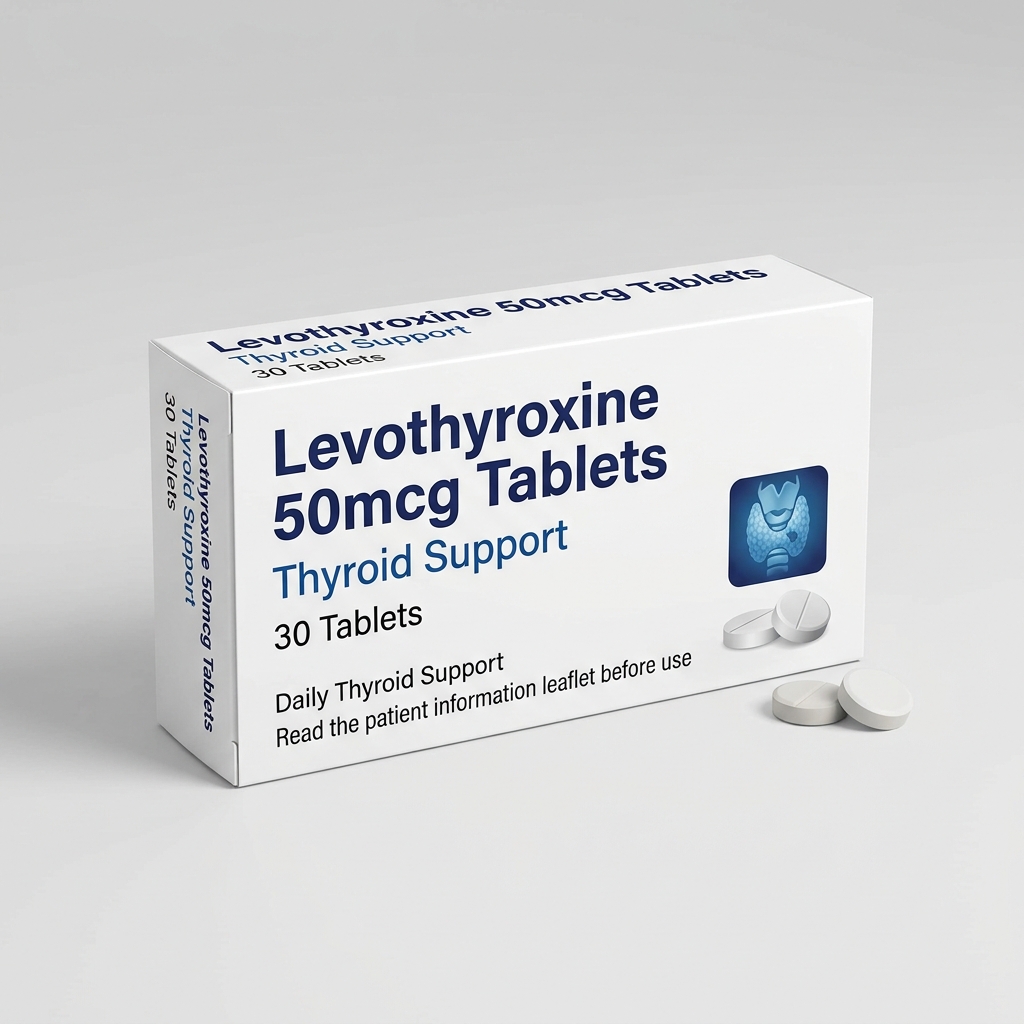 Levothyroxine 50mcg Tablets - Thyroid Support 30 Tabs