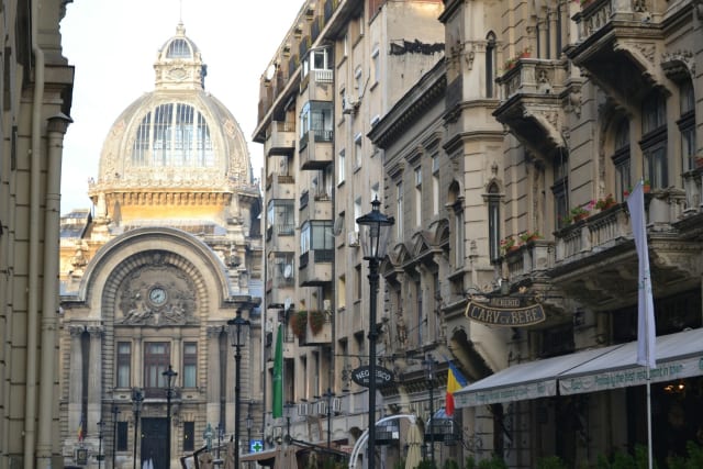 Historic CEC Palace in Bucharest, Romania