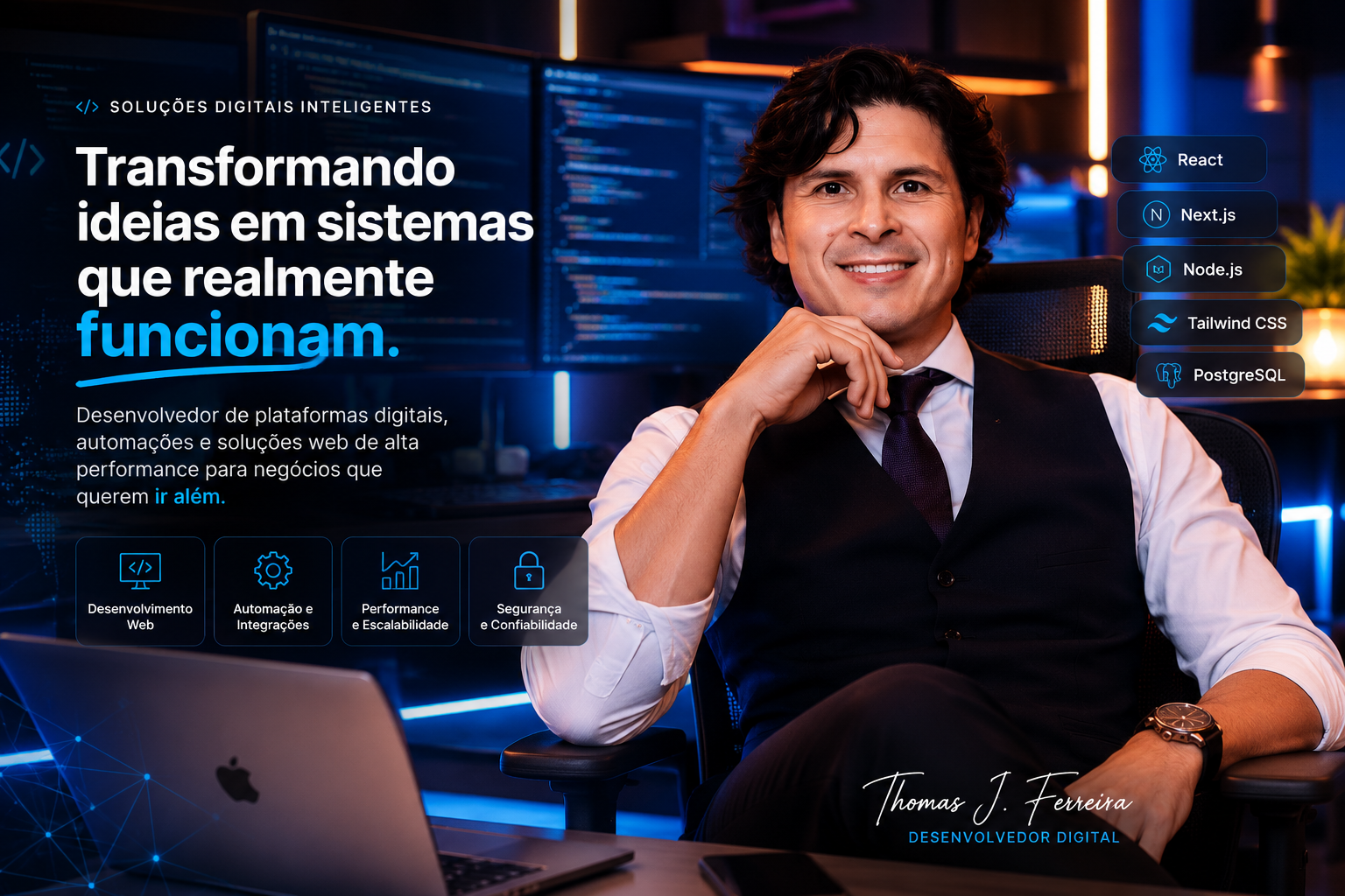 Thomas J. Ferreira, Desenvolvedor de Soluções Digitais