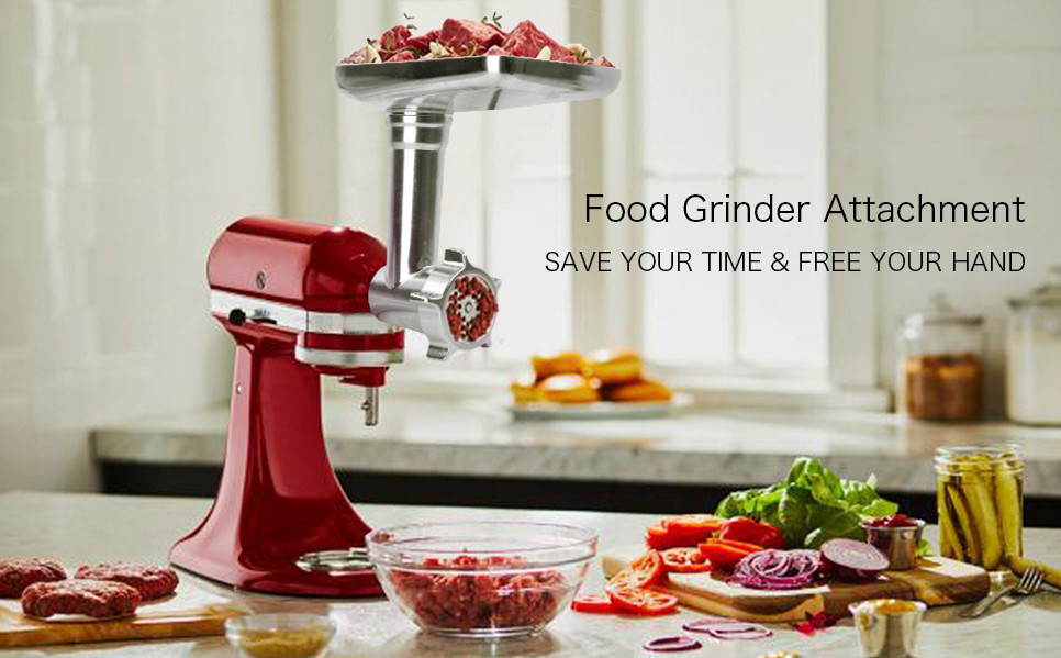 Metal Food Grinder Attachments For Kitchenaid Stand Mixers, Meat Grinder,  Sausage Stuffer, Perfect Attachment For Kitchenaid Mixers, Silver  (machine/mixer Not Included) - Temu United Arab Emirates