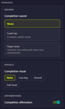 ADH-Do rewards settings