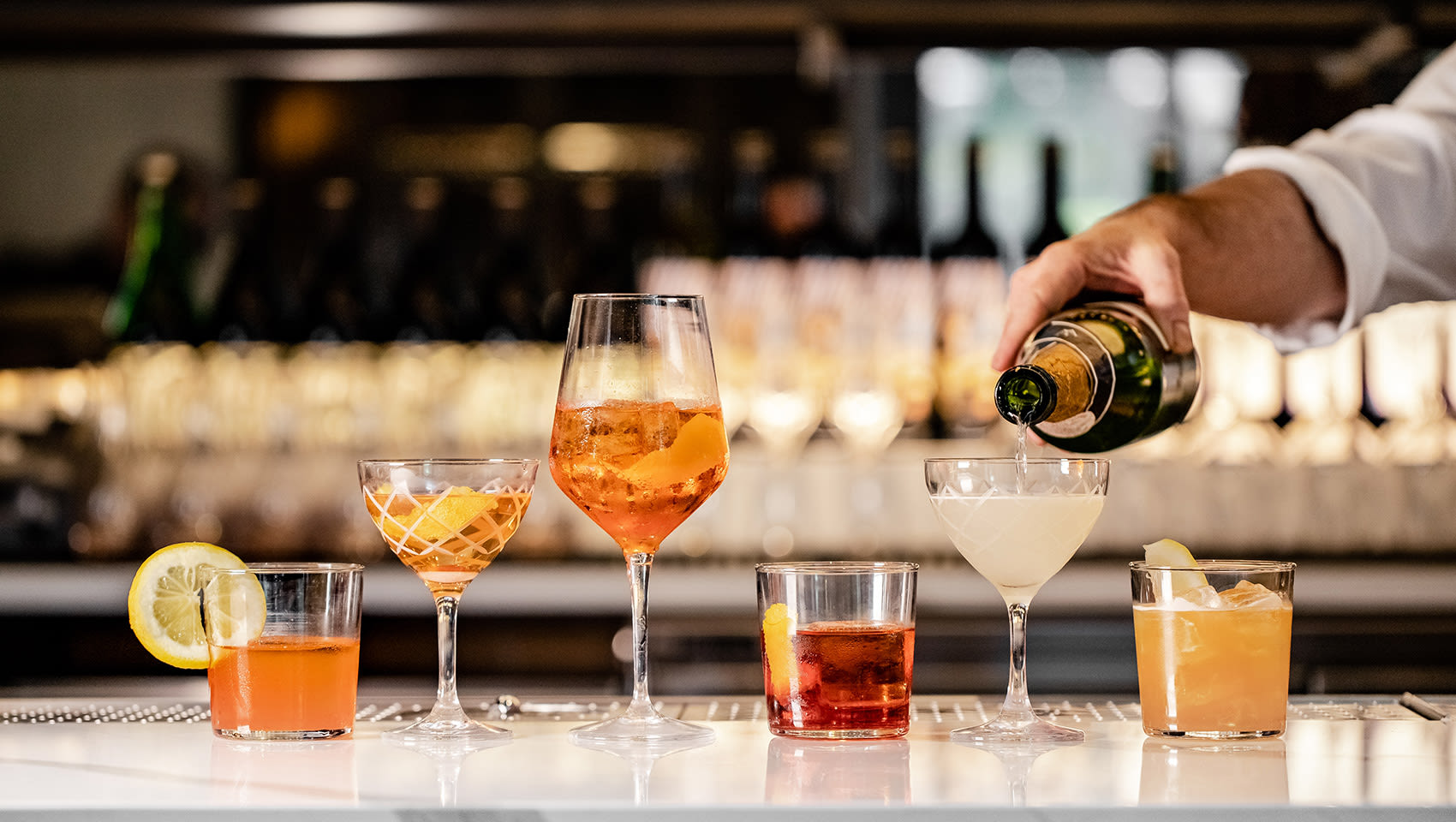 Craft cocktails in downtown Santa Monica