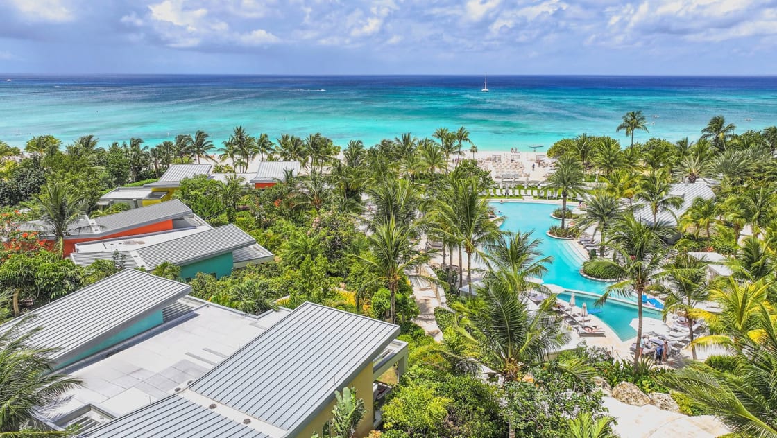 Aerial view of Seafire pool and surrounding area