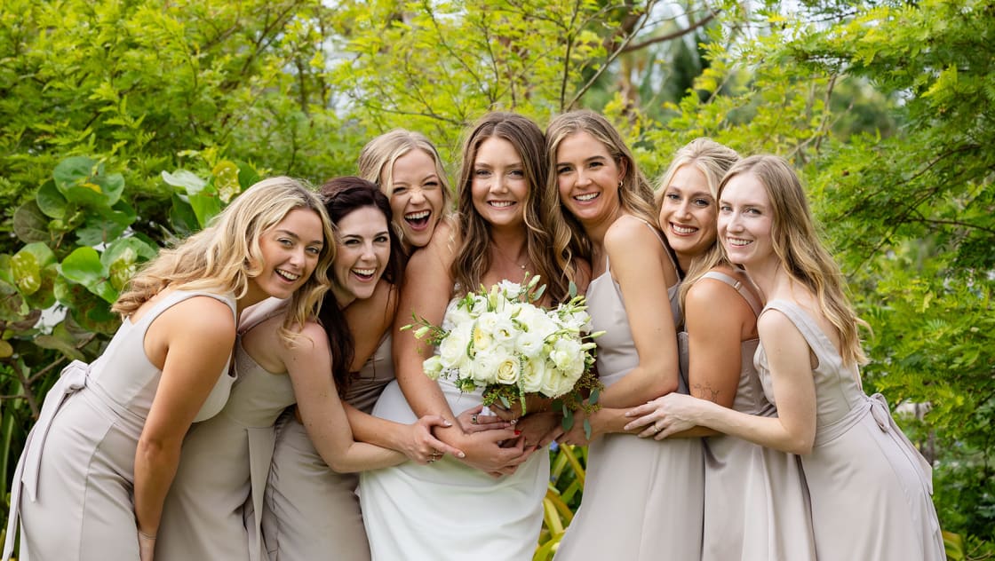 Kathryn and Matt at their wedding ceremony