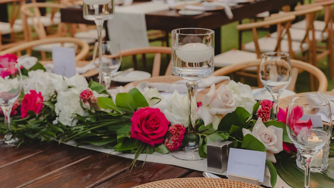 Kristina and Kevin at their wedding ceremony
