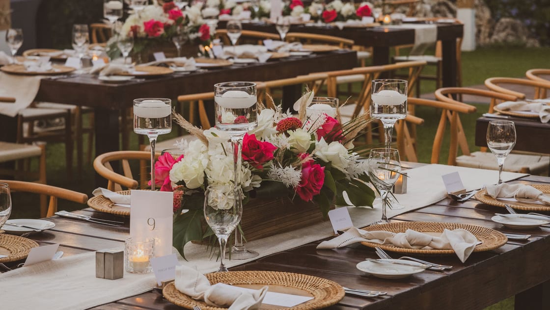 Kristina and Kevin at their wedding ceremony