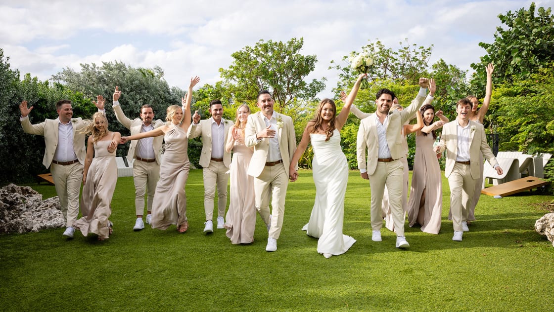 Kathryn and Matt at their wedding ceremony