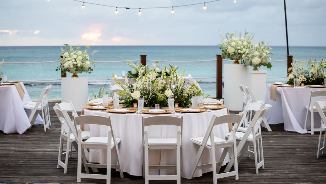 Kathryn and Matt at their wedding ceremony