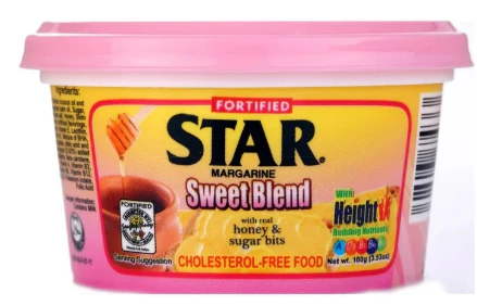 STAR MARGARINE SWEETENED 100G