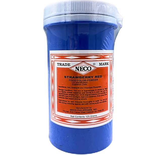 NECO FOOD COLOR STRAW RED 125G