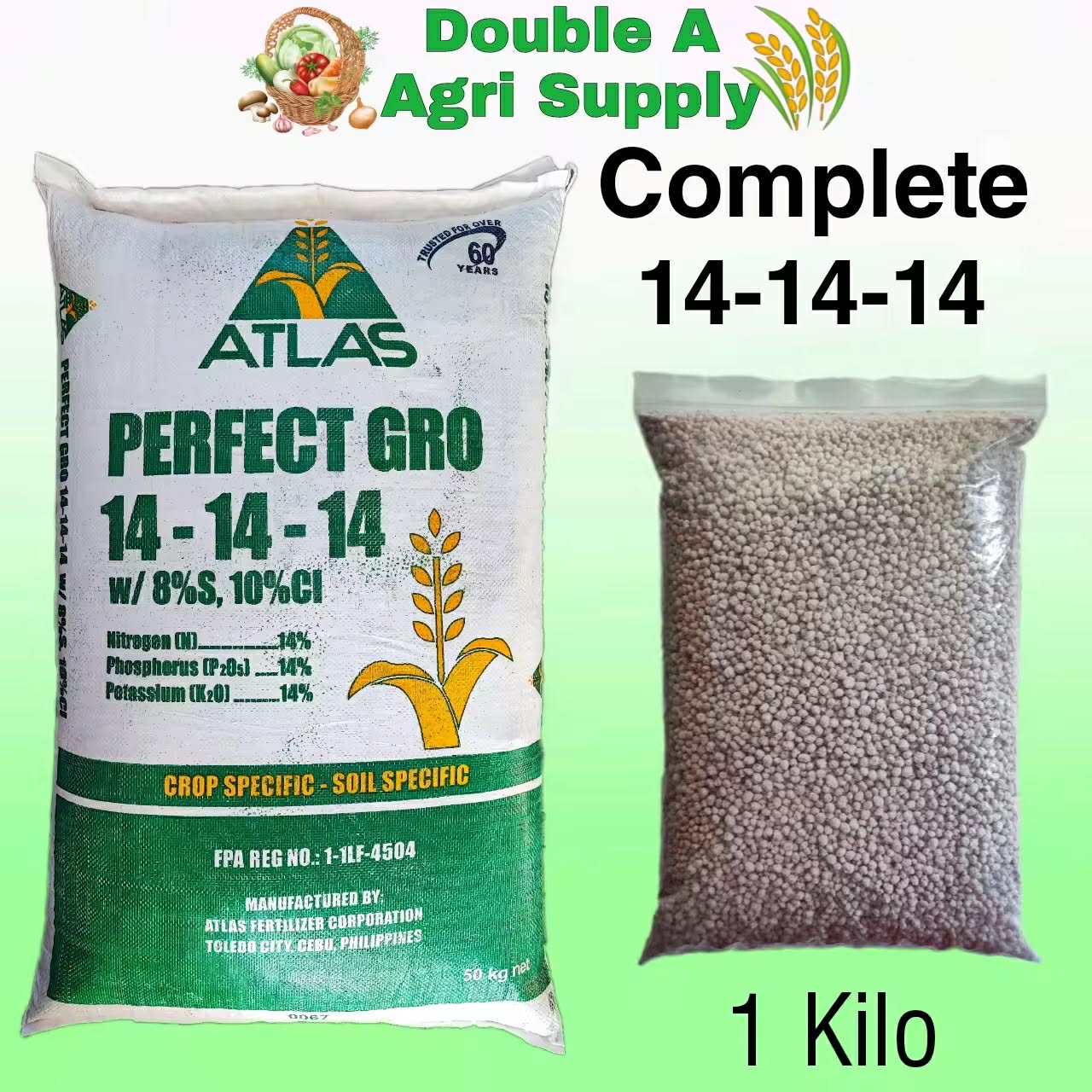 COMPLETE FERTILIZER 14-14-14 (ATLAS) 50kg