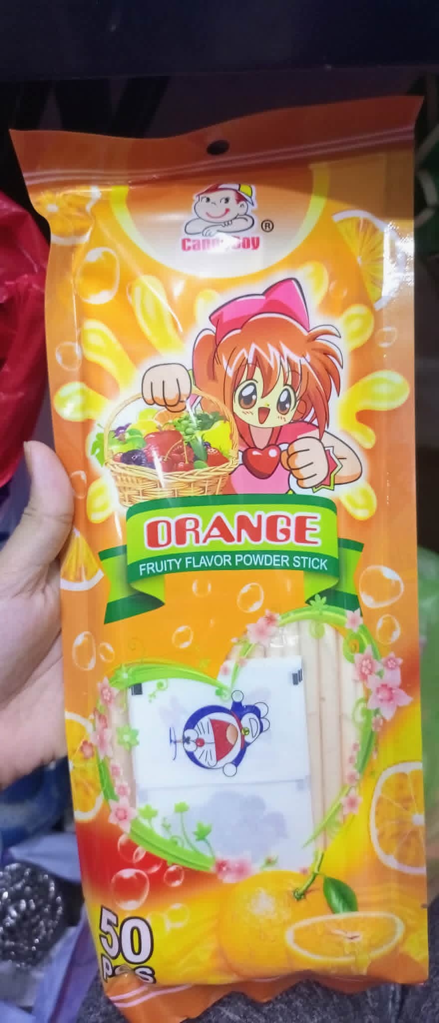 CANDYBOY ORANGE FRUIT STICK 50'S