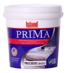 ISLAND PRIMA GAL FLAT LATEX WHITE