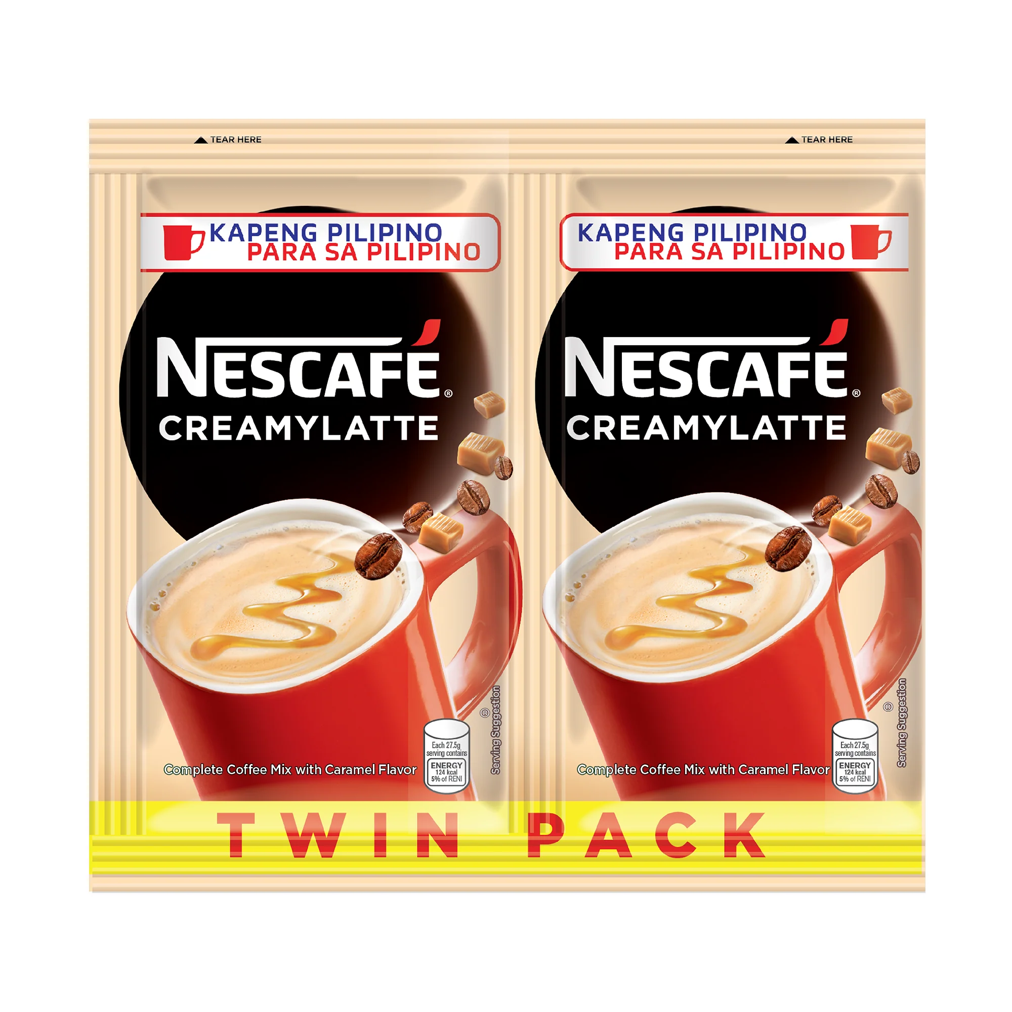 NESCAFE CREAMY LATTE TWIN 55G.