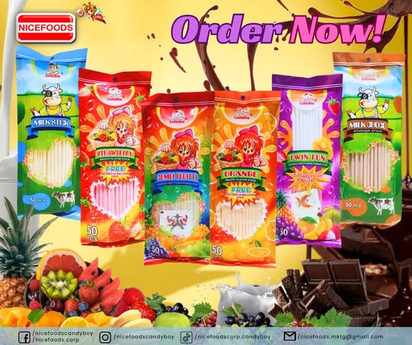 CANDYBOY COMBI FRUITTI POWDER STICK 50'S