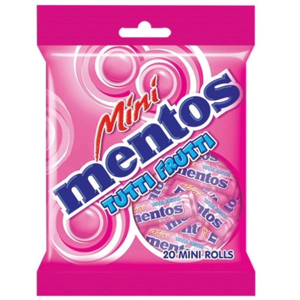 MENTOS MINI TUTTI FRUTTI 20'ROLLS