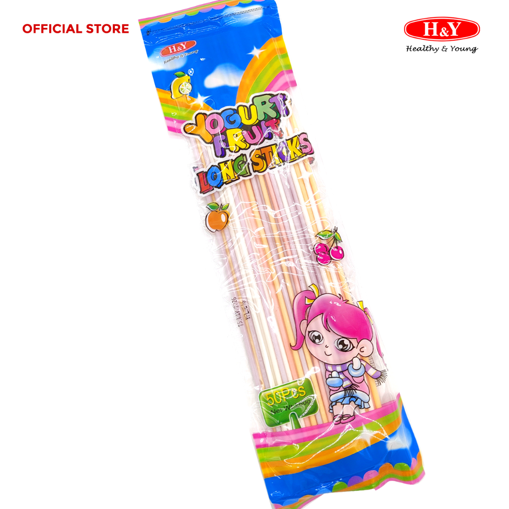 CANDYBOY YOGURT FRUITY STICKS 50'S