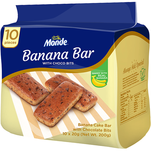 MONDE BANANA BAR 20G