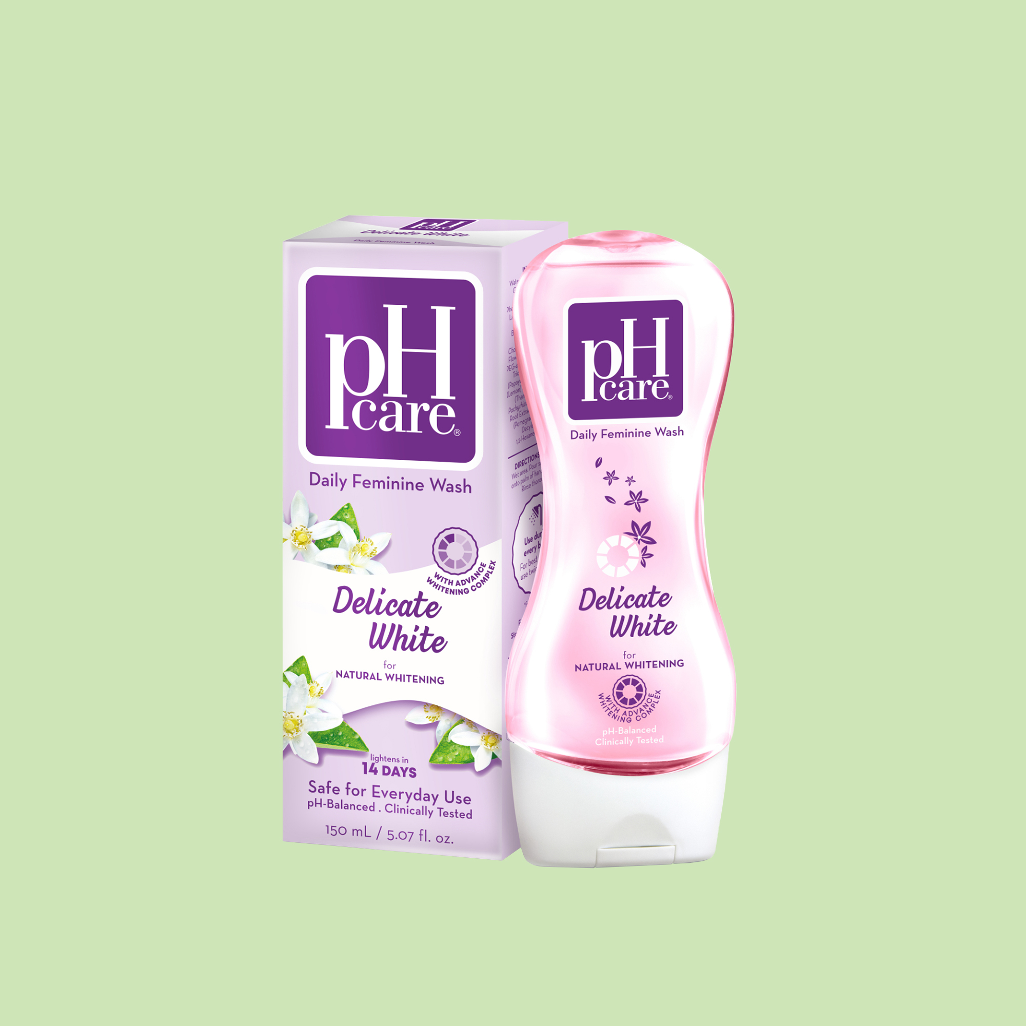 PH CARE DELICATE  WHITE 150ML