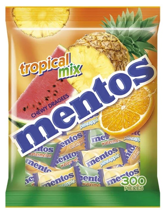 MENTOS TROPICAL MIX 50PCS.