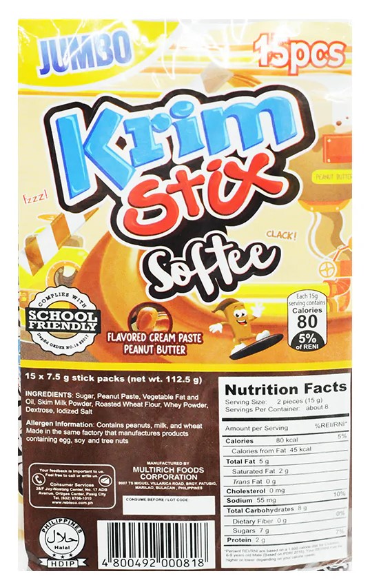 KRIMSTIX JUMBO SOFTEE 15's