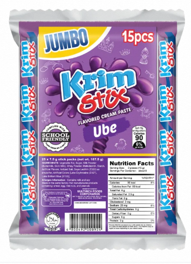 KRIMSTIX JUMBO UBE 15's