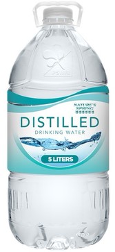 NATURE'S SPRING DISTILLED 5  LITERS