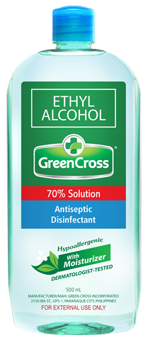 GREEN CROSS ETHYL ALCOHOL 70% 500ML