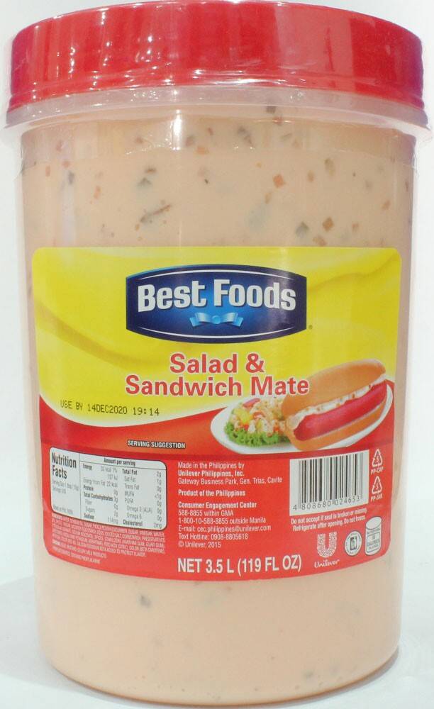BEST FOOD SANDWICH SPREAD 3.5L