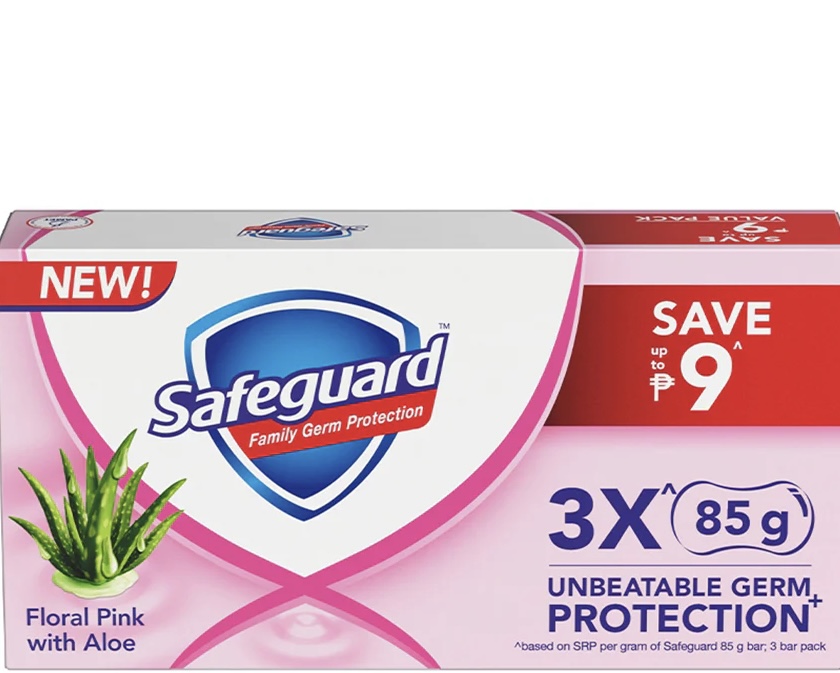 SAFEGUARD SOAP PINK 85G. 3's