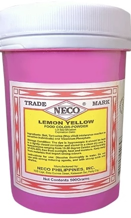 NECO FOOD COLOR LEMON YELLOW 500G