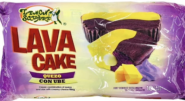 LEMON SQUARE LAVA CAKE QUEZO CON UBE