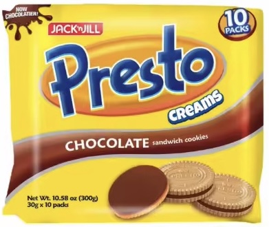 PRESTO CREAMS CHOCOLATE 10'S
