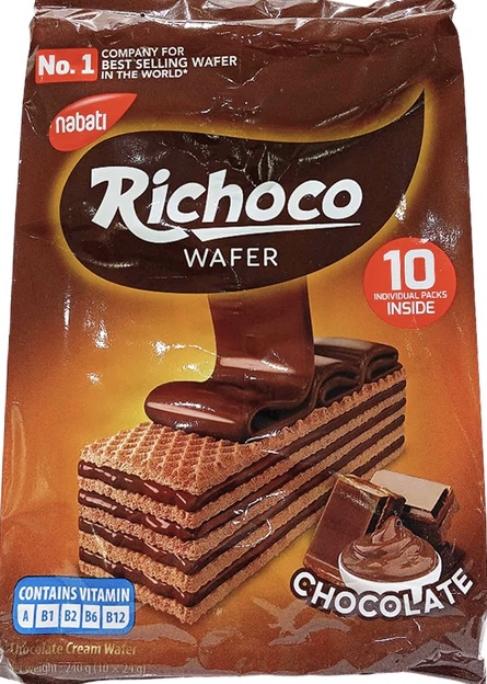 RICHOCO CREAM WAFER CHOCO 10'S