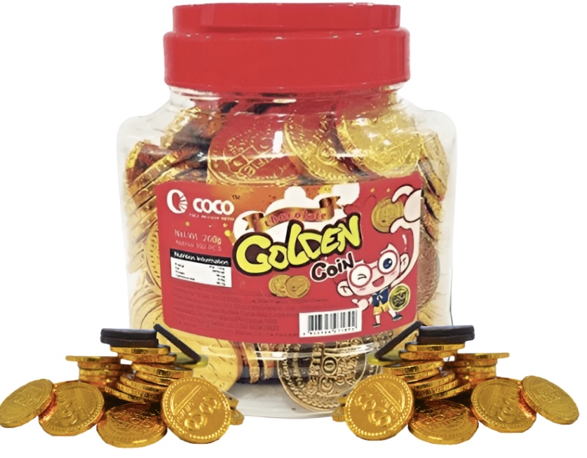 BINGO GOLD COINS JAR 100'S