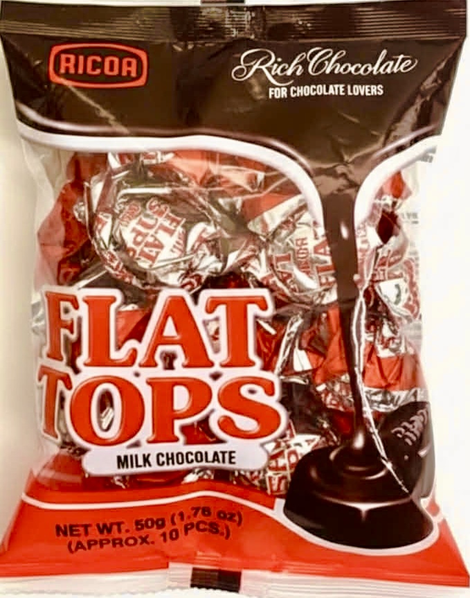 FLAT TOPS MILK CHOCOLATE 10'S
