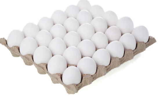 EGGS PER TRAY M