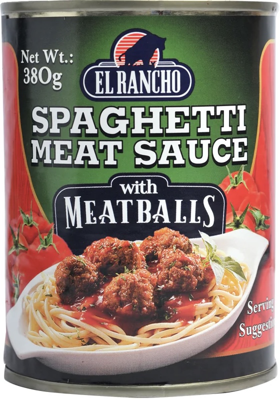 EL RANCHO SPAG SPAG MEAT SAUCE W/ MEAT BALLS 380G