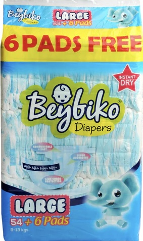 BEYBIKO DIAPER LARGE 54'S