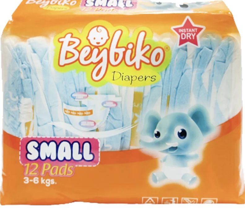 BEYBIKO DIAPER SMALL 12'S
