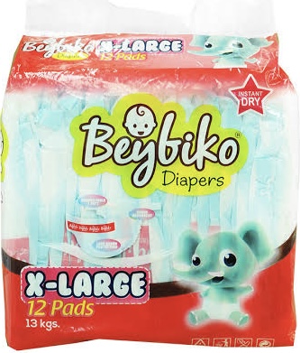 BEYBIKO DIAPER XL 12'S