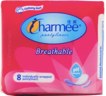 CHARMEE PANTYLINERS BREATHABLE PINK 8'S