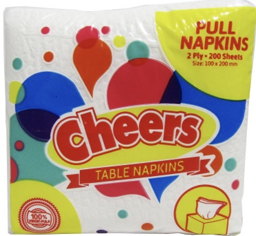 CHEERS TABLE NAPKIN 200 SHEETS